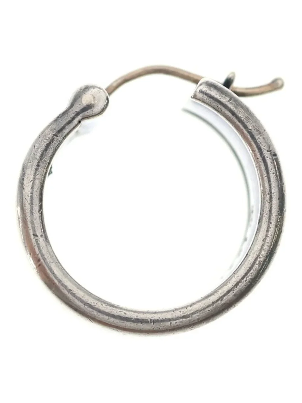 Tiffany & Co Narrow Hoop Earrings Silver